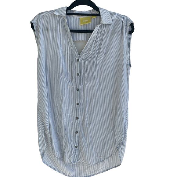 Maeve by Anthropologie Tops - Anthropologie MAEVE size 6 oversized sleeveless blue stripe blouse30